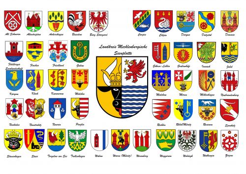 Arms in the Mecklenburgische Seenplatte District