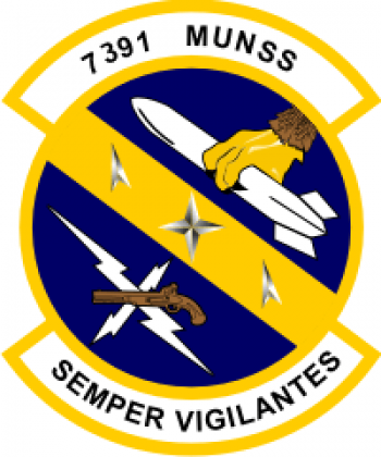 Coat of arms (crest) of the 7391st Munitions Support Squadron, US Air Force