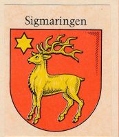 Wappen von Sigmaringen/Arms (crest) of Sigmaringen