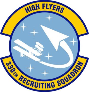 Coat of arms (crest) of the 338th Recruiting Squadron, US Air Force