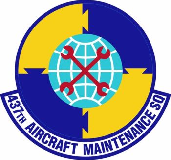 Coat of arms (crest) of the 437th Aircraft Maintenance Squadron, US Air Force