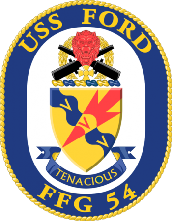 Coat of arms (crest) of the Frigate USS Ford (FFG-54)