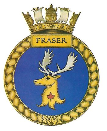 Coat of arms (crest) of the HMCS Fraser, Royal Canadian Navy