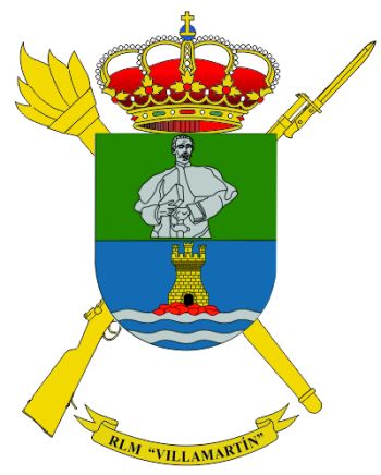 Coat of arms (crest) of the Villamartín Military Logistics Residency, Spanish Army