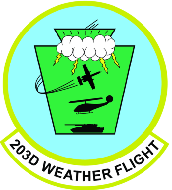Coat of arms (crest) of the 203rd Weather Flight, Pennsylvania Air National Guard