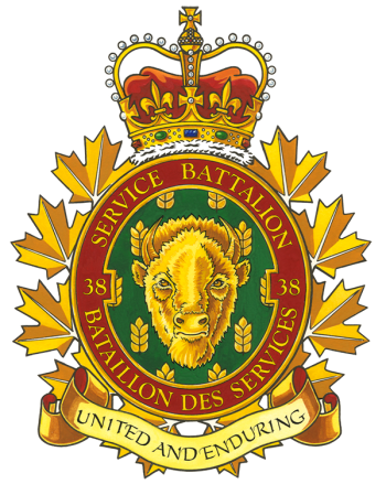 Blason de 38 Service Battalion, Canadian Army/Arms (crest) of 38 Service Battalion, Canadian Army