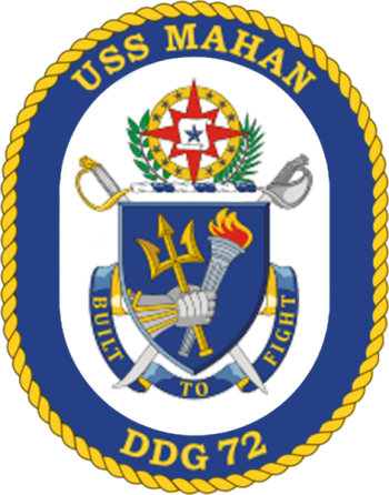 Coat of arms (crest) of the Destroyer USS Mahan