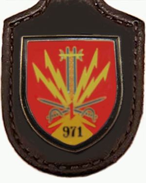 Coat of arms (crest) of the Signal Training Company 971, German Army