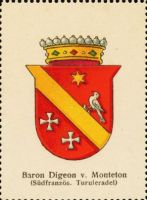 Wappen Baron Digeon von Monteton