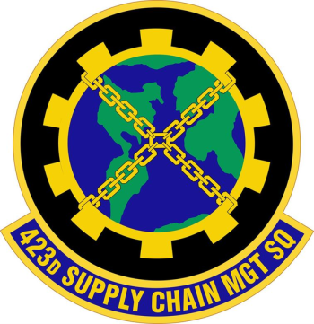 Coat of arms (crest) of the 423rd Supply Chain Management Squadron, US Air Force