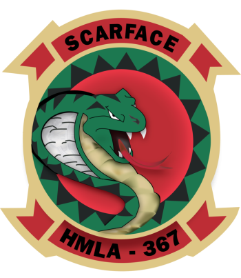 Coat of arms (crest) of HMLA-367 Scarface, USMC