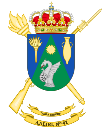 Coat of arms (crest) of the Logistics Support Group 41, Spanish Army