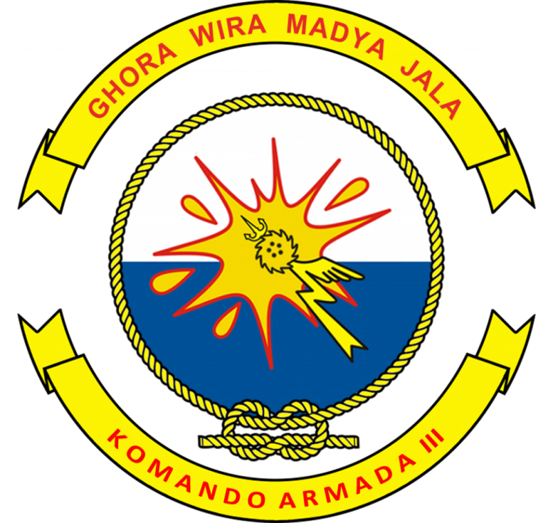 Arms of III Fleet Command, Indonesian Navy (coat of arms, crest)