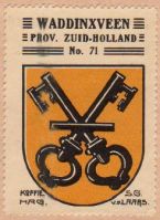 Wapen van Waddinxveen/Arms (crest) of Waddinxveen