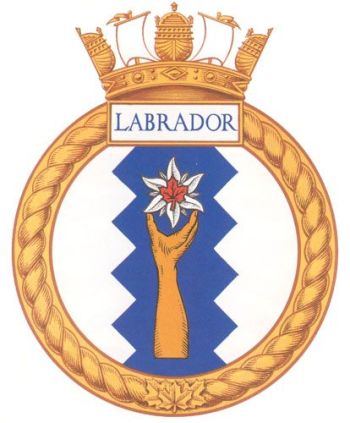 Coat of arms (crest) of the HMCS Labrador, Royal Canadian Navy