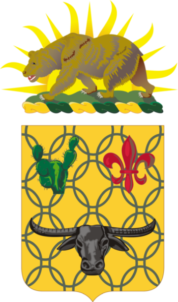Coat of arms (crest) of the 149th Armor Regiment, California Army National Guard