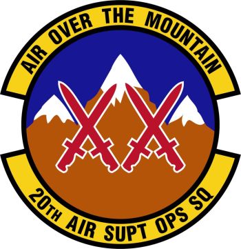 Coat of arms (crest) of 20th Air Support Operations Squadron, US Air Force