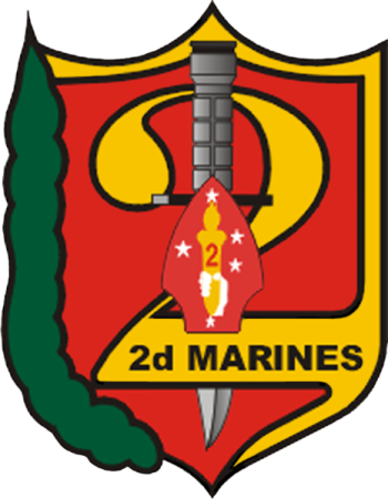 Coat of arms (crest) of the 2nd Marine Regiment, USMC