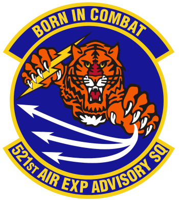 Coat of arms (crest) of the 521st Air Expeditionary Advisory Squadron, US Air Force