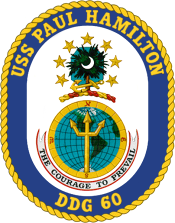 Coat of arms (crest) of Destroyer USS Paul Hamilton