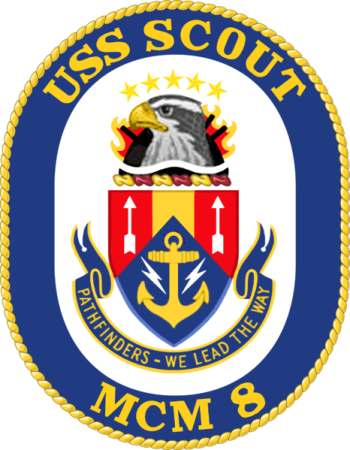 Mine Countermeasures Ship USS Scout - Heraldry of the World