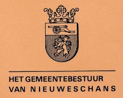 Wapen van Nieuweschans/Arms (crest) of Nieuweschans