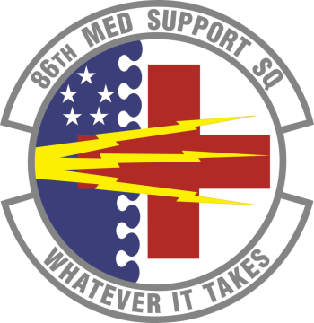 Coat of arms (crest) of the 86th Medical Support Squadron, US Air Force