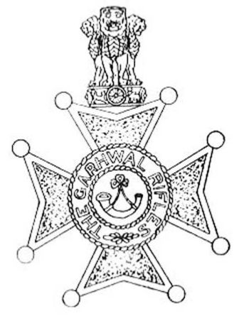 Coat of arms (crest) of Garhwal Rifles, Indian Army