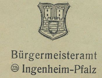 Wappen von Ingenheim (Pfalz)/Coat of arms (crest) of Ingenheim (Pfalz)