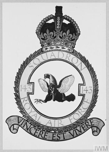 Coat of arms (crest) of the No 143 Squadron, Royal Air Force