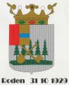 Wapen van Roden/Coat of arms (crest) of Roden