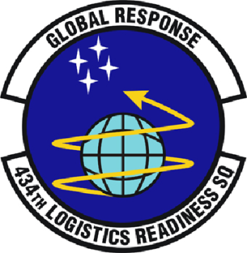 Coat of arms (crest) of the 434th Logistics Readiness Squadron, US Air Force