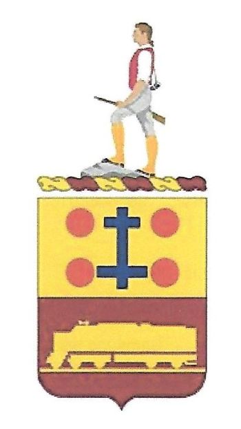 Coat of arms (crest) of 718th Transportation Battalion, US Army