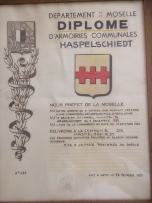 Blason de Haspelschiedt/Coat of arms (crest) of {{PAGENAME