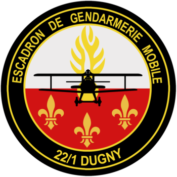 Coat of arms (crest) of the Mobile Gendarmerie Squadron 22-1, France