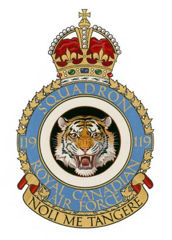 Coat of arms (crest) of the No 119 (Bomber Reconnaissance) Squadron, Royal Canadian Air Force