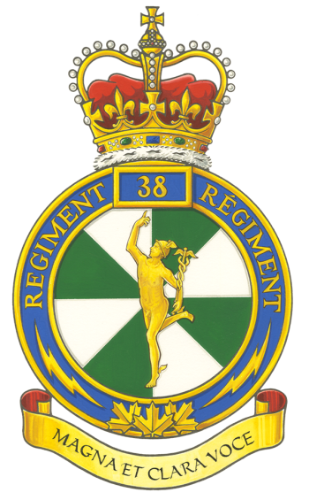 Coat of arms (crest) of the 38 Signal Regiment, Canadian Army