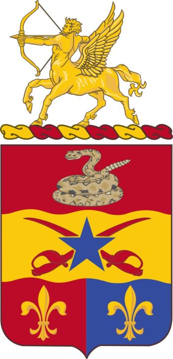Coat of arms (crest) of 6th Artillery Regiment, US Army
