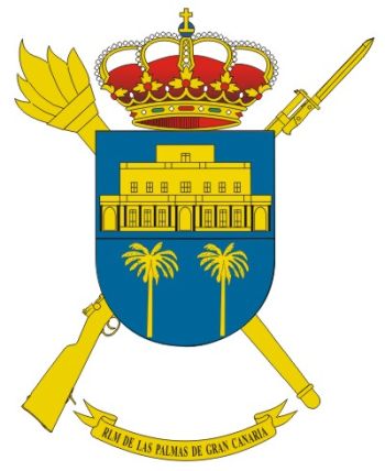 Coat of arms (crest) of the Las Palmas de Gran Canarias, Spanish Army