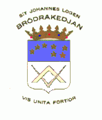 Coat of arms (crest) of St Johanneslogen Brödrakedjan