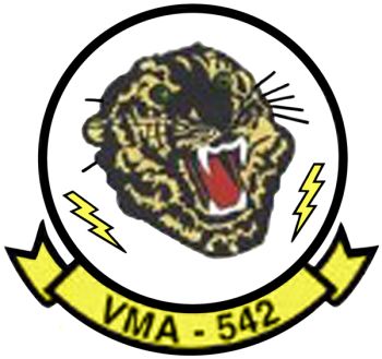 Coat of arms (crest) of the VMA-542 Tigers, USMC