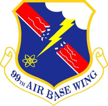 Coat of arms (crest) of the 99th Air Base Wing, US Air Force