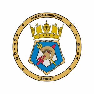 Coat of arms (crest) of the Corvette ARA Spiro (P-43), Argentine Navy