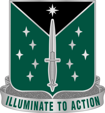Coat of arms (crest) of 389th Military Intelligence Battalion, US Army
