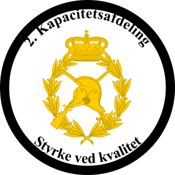 Emblem (crest) of the II Combat Capability Battalion, The Danish Artillery Regiment, Danish Army