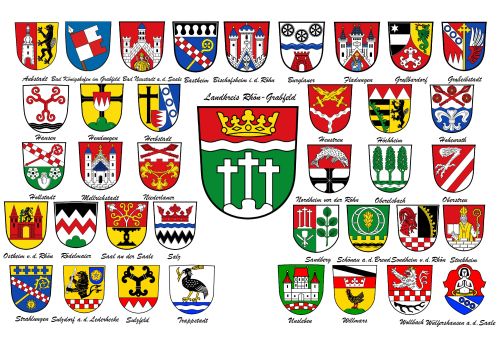 Arms in the Rhön-Grabfeld District