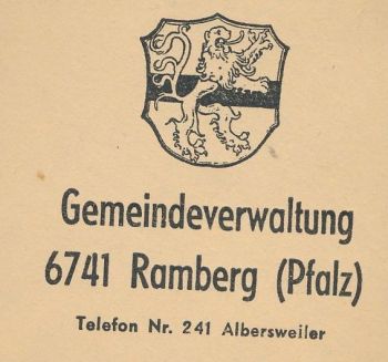 Wappen von Ramberg (Pfalz)/Coat of arms (crest) of Ramberg (Pfalz)