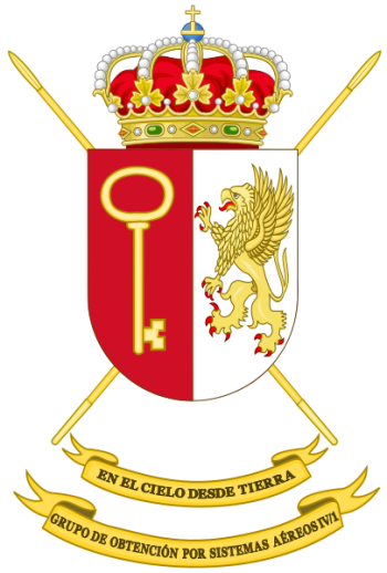 Coat of arms (crest) of the Unmanned Aerial Vehicles Group IV-1, Spanish Army