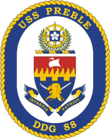 Coat of arms (crest) of Destroyer USS Preble
