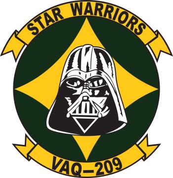 Coat of arms (crest) of the VAQ-209 Starwarriors, US Navy